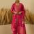 Pink women kurta pant dupatta set