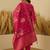 Pink women kurta pant dupatta set