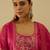 Pink women kurta pant dupatta set
