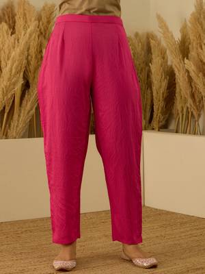 Pink women kurta pant dupatta set 4