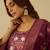Maroon women kurta pant dupatta set