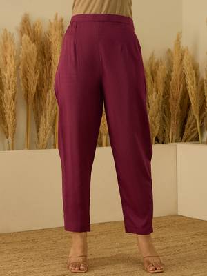 Maroon women kurta pant dupatta set 4