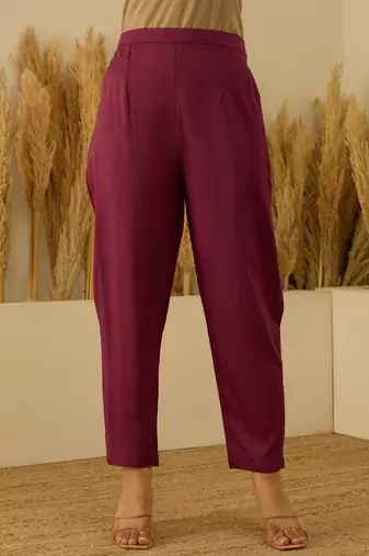 Maroon women kurta pant dupatta set