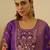 Purple women kurta pant dupatta set