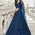 Beautiful Blue Beads Work Net Cocktail Party Wear Lehenga Choli