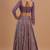 Wine Zari and Sequin Embroidered Faux Georgette Indian Party Wear Lehenga Choli