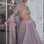Ash Pink Sequin Embroidered Semi Viscose Organza Indian Party Wear Lehenga Choli