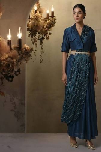 navy blue plus size flared pants co-ord set