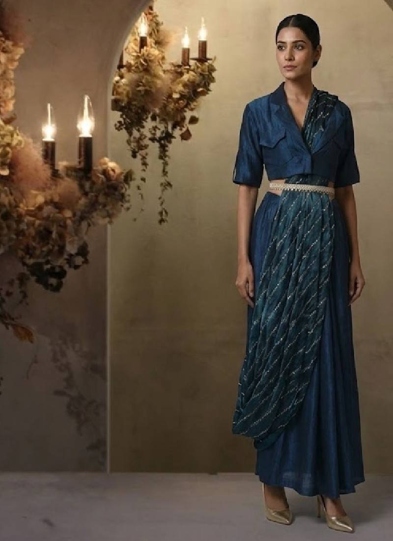 navy blue plus size flared pants co-ord set