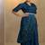 navy blue plus size flared pants co-ord set