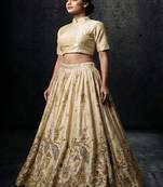 Off White Silk Lehenga Set