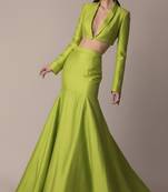 Lime Green Statement Skirt Co-Ord Set