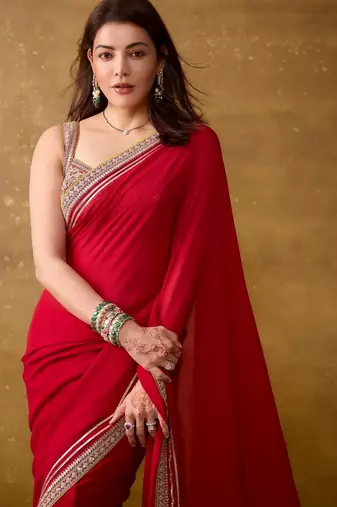 Bollywood Designer Fandy Satin Silk Zari Dori Embroidery Sequence work Saree
