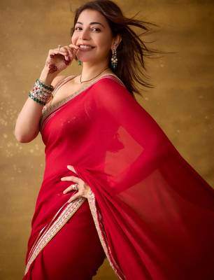 Bollywood Designer Fandy Satin Silk Zari Dori Embroidery Sequence work Saree 4