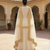 Ivory Anarkali lehenga with Gold Border