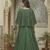 Deep Green Cape-Style Lehenga choli set