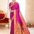 purple banarasi saree with blouse piece 