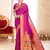 purple banarasi saree with blouse piece 