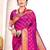 purple banarasi saree with blouse piece 