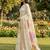 off white linen saree with blouse piece