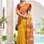 yellow silk saree with blouse piece