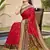 red silk saree with blouse piece