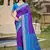 violet silk saree with blouse piece