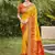 yellow silk saree with blouse piece