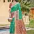 olive silk saree with blouse piece