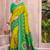 olive silk saree with blouse piece