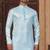 Mint blue imported jackard kurta and pajama for mens