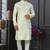 Light green & creem imported jackard kurta and pajama for mens