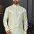 Light green & creem imported jackard kurta and pajama for mens
