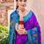 violet silk saree with blouse piece