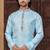 Mint blue imported jackard kurta and pajama for mens