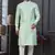 Mint green imported jackard kurta and pajama for mens