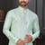 Mint green imported jackard kurta and pajama for mens