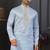 Light sky blue pewor silk kurta and pajama for mens