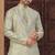 C green banarasi jackard kurta and pajama for mens