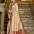 off white banarasi saree with blouse piece 