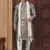 Grey pewor silk kurta and pajama for mens