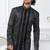 Black zari jackard and banarasi silk indowestern for mens