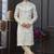 Cream pewor silk kurta and pajama for mens