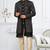 Black imported shoft silk indowestern for mens
