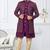 Purple imported shoft silk indowestern for mens