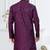 Wine & black imported silk and banarasi silk indowestern for mens