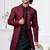 Maroon & black imported silk and banarasi silk indowestern for mens
