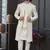 Cream colour malai silk and imported silk indowestern for mens
