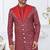 Maroon   banarasi silk indowestern for mens