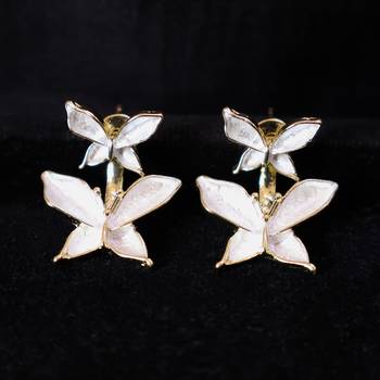 Women   s silver floral stud earrings | elegant flower design fashion jewelry 4